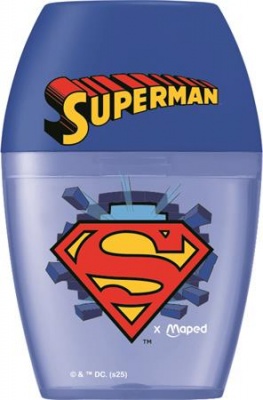 Hegyező, egylyukú, tartályos, MAPED "Superman Shaker"