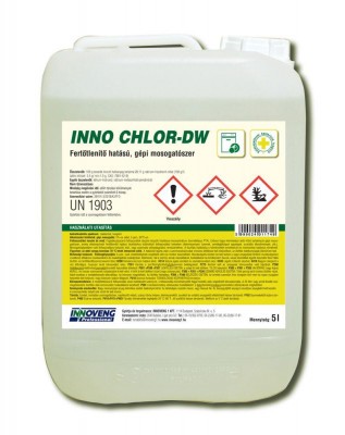 Inno-Chlor-DW fertőtlenítő gépi mososgatószer 5  liter